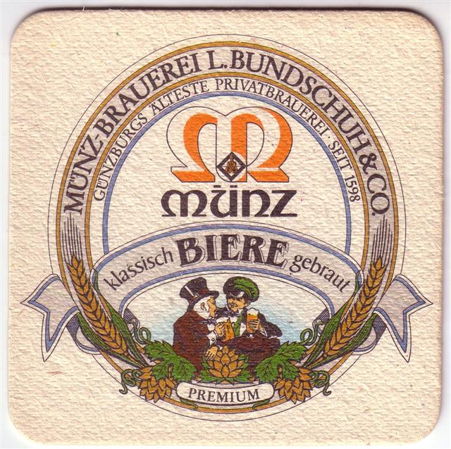 günzburg gz-by münz quad 2a (180-klassisch biere gebraut-blasser druck)